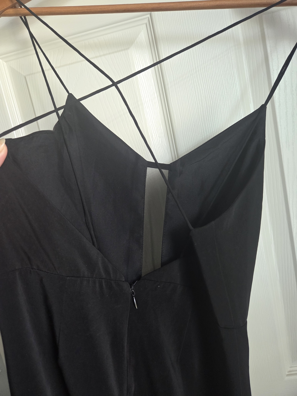 Forever 21 Black V-Neck Bodycon Dress. Backless - Picture 5 of 6